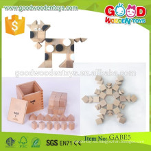 Sigue vendiendo niños aprendiendo juguetes cubos y prismas triangulares OEM gabe juguetes creativos